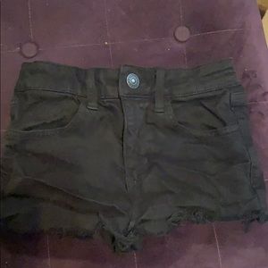 Black American Eagle Short Shorts